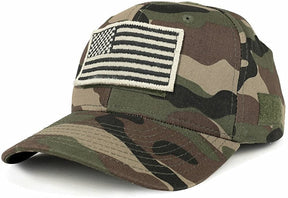 Armycrew USA Stone Flag Tactical Patch Structured Baseball Cap
