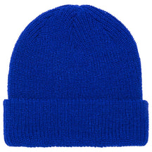 FLEXFIT Ribbed Cuffed Knit Warm Winter Beanie Hat - BLACK