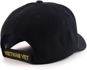 Armycrew Vietnam Veteran 3D High Definition Embroidered Military Baseball Cap