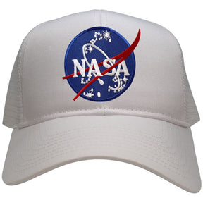 NASA Insignia Symbol Embroidered Iron On Patch Mesh Trucker Snapback Cap