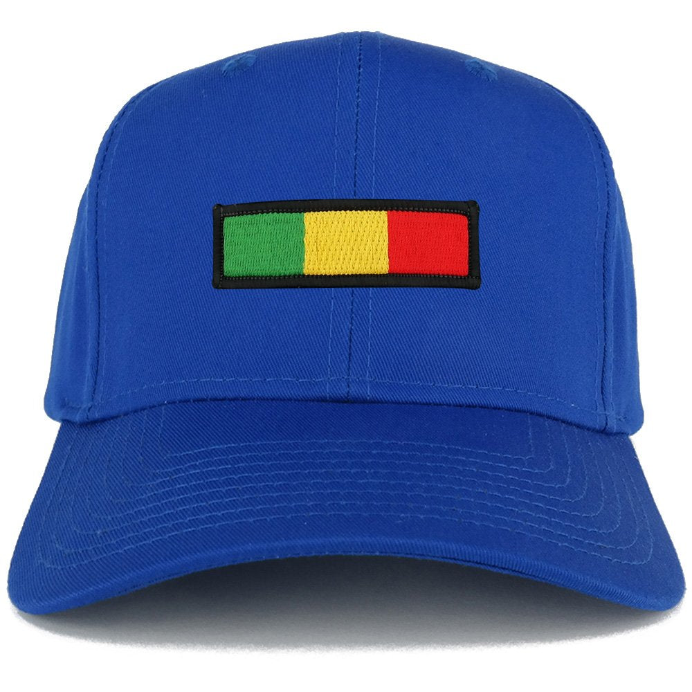 Rasta Green Yellow Red Embroidered Iron on Patch Adjustable Baseball Cap