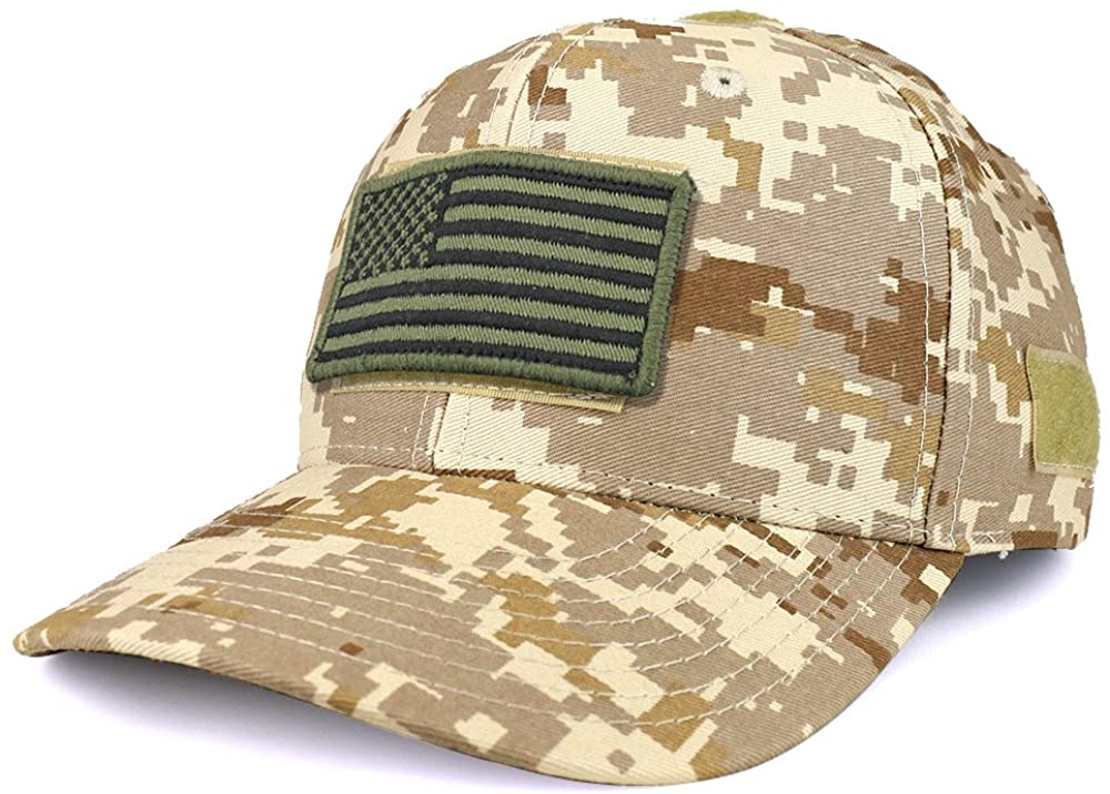 Armycrew USA Olive Flag Tactical Patch Strucutred Operator Baseball Cap