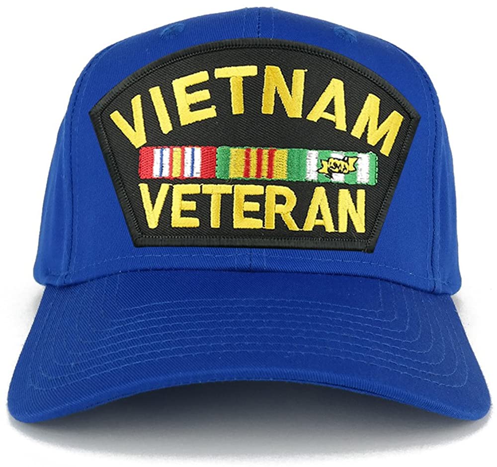 Armycrew XXL Oversize Vietnam Veteran Large Patch Baseball Cap