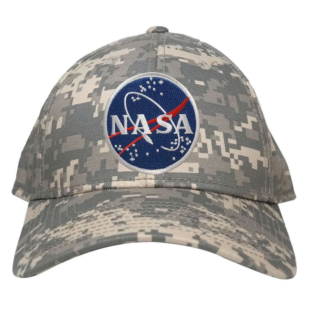 Low Profile NASA Meatball Logo Embroidered Patch Camo Cap