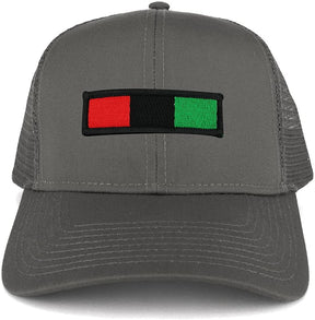 Africa Red Black Green Embroidered Iron on Patch Adjustable Trucker Mesh Cap