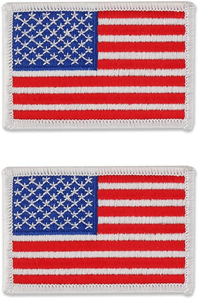 Mexican American Flag Patches, USA Patriotic, Embroidered Patch