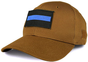 Armycrew USA One Thin Blue Flag Tactical Patch Structured Operator Baseball Cap