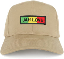 Jah Love Green Yellow Red Embroidered Iron on Patch Adjustable Baseball Cap