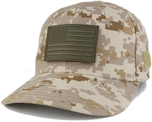 US American Flag OLIVE 2 Rubber 3D Tactical Patch with Adjustable Structured Operator Cap