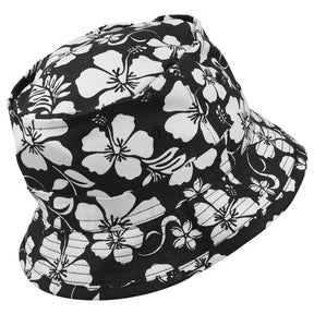 Armycrew Hibiscus Hawaiian Tropical Floral Print Fisherman's Bucket Hat
