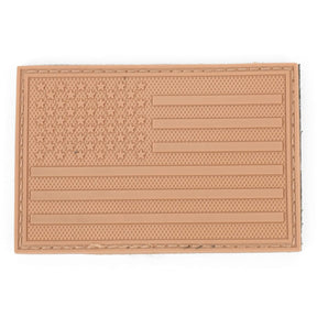 American USA Flag Extremely Durable 3D Rubber Patch with Hook Backing