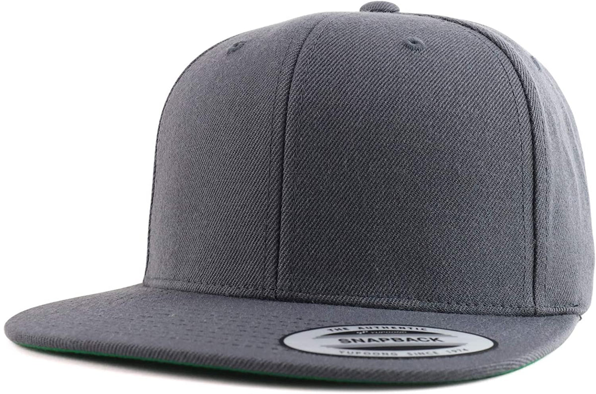 Armycrew Flexfit Oversize XXL Structured Blank Flatbill Snapback Cap