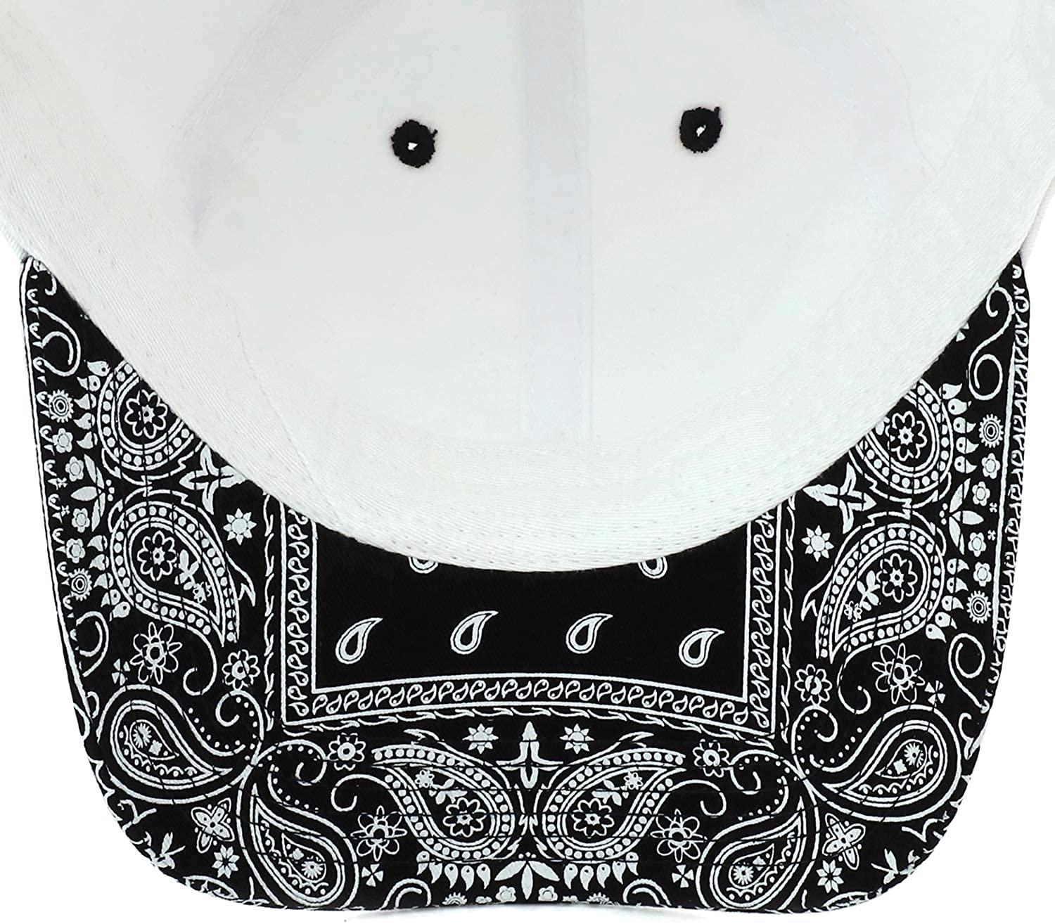 Armycrew Paisley Printed Bill Unstructured Cotton Baseball Cap