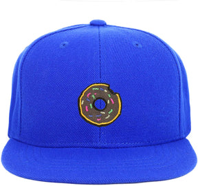 Armycrew Youth Kid Size Donut Patch Flat Bill Snapback Baseball Cap
