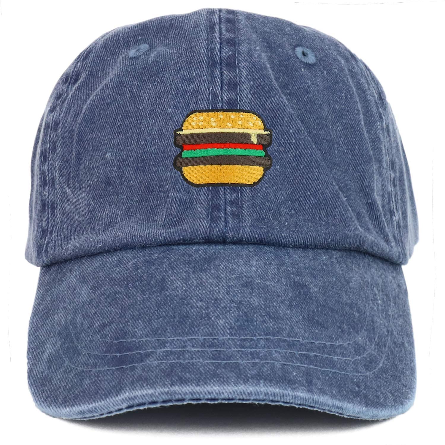 Armycrew Youth Kid's Burger Patch Pigment Dyed Soft Cotton Washed Low Profile Cap