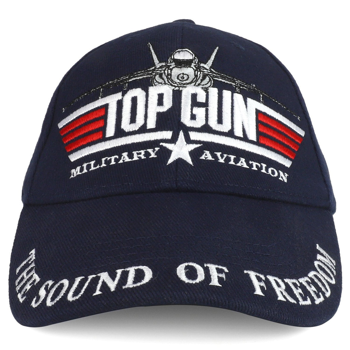 Armycrew US Navy Top Gun Military Aviation Embroidered Adjustable Baseball Cap