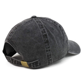 Armycrew XXL Oversize Big Washed Cotton Pigment Dyed Unstructured Baseball Cap - Black