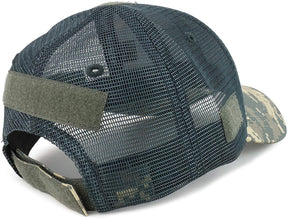 Armycrew American Flag Original Tactical Embroidered Patch Trucker Mesh Back Cap