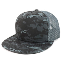 Armycrew Flat Bill Camouflage Patterned Foam Trucker Snapback Cap