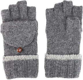 Armycrew kid's Youth Winter Wool Mitten Convertible Flip Top Glove