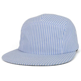 Armycrew Striped Seersucker 5 Panel Cotton Adjustable Racer Cap