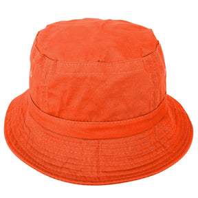 Armycrew Unlimited Youth Pigment Dyed Washed 100% Cotton Bucket Hat - Orange