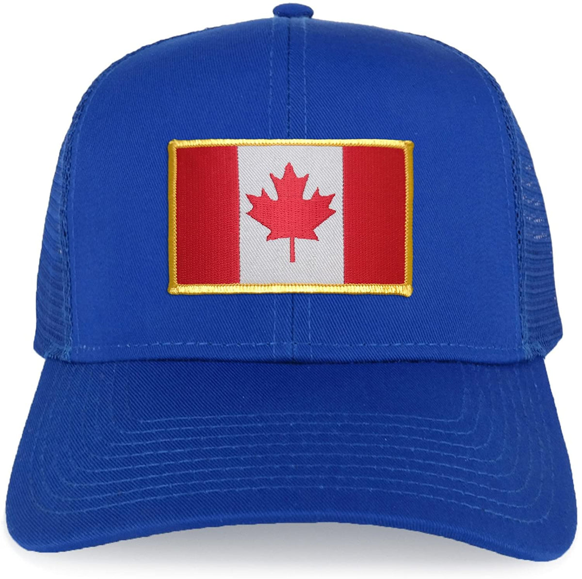 Armycrew XXL Oversize Canada Flag Iron On Patch Mesh Back Trucker Baseball Cap