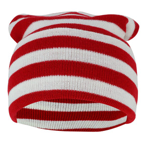 Armycrew Red White Stripe Long Cuff Beanie