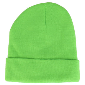 Armycrew High Visibility Neon Color Cuff Long Winter Beanie Hat