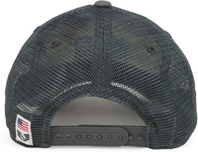 Armycrew USA Flag Patch Embroidered Ripstop Trucker Mesh Back Cap