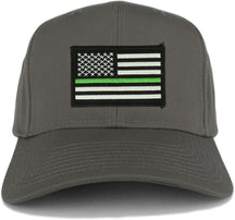 Armycrew Thin Green Line USA American Flag Logo Embroidered Iron On Patch Snap Back Cap