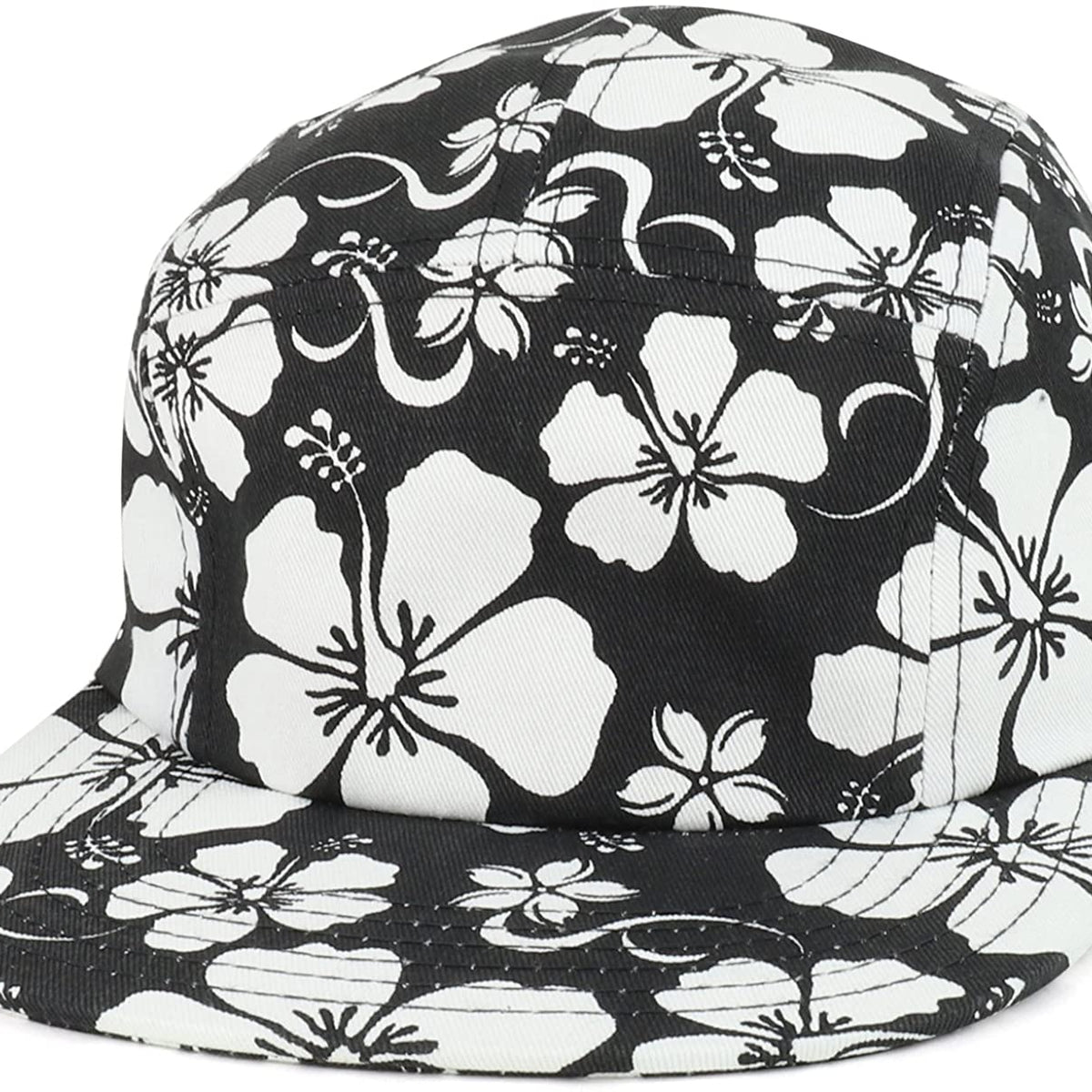 Armycrew Hibiscus Hawaiian Tropical Floral Print 5 Panel