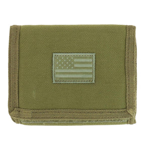 Armycrew Tri Fold Hook and Loop Closure 18 Pockets Durable Tactical Wallet
