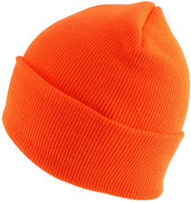 Made in USA Winter Knit Cuff Folded Long Stretchy Beanie