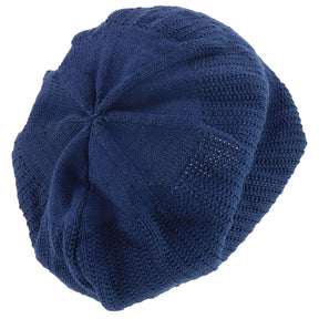 Armycrew Dreadlock 100% Cotton Slouchy Long Rasta Knit Beanie - Navy