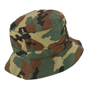 Armycrew Soft Cotton Fisherman Polo Bucket Hat - Woodland - S-M