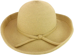 Armycrew UPF 50+ UV Protection Upturned Wide Brim Sun Hat for Ladies
