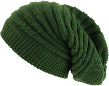 Armycrew Dreadlock Deep Crown Ribbed Long Knit Rasta Beanie