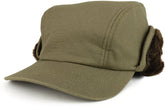 Armycrew Men's Duck Work Superior Cotton Winter Ball Cap with Earflap - Brown