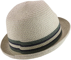 Armycrew Big Oversized Stingy Brim Pinch Front Fedora Hat