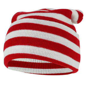 Armycrew Red White Stripe Long Cuff Beanie