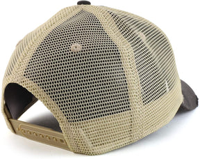 Armycrew Distressed and Torn Pigment Dyed Mesh Back Cap