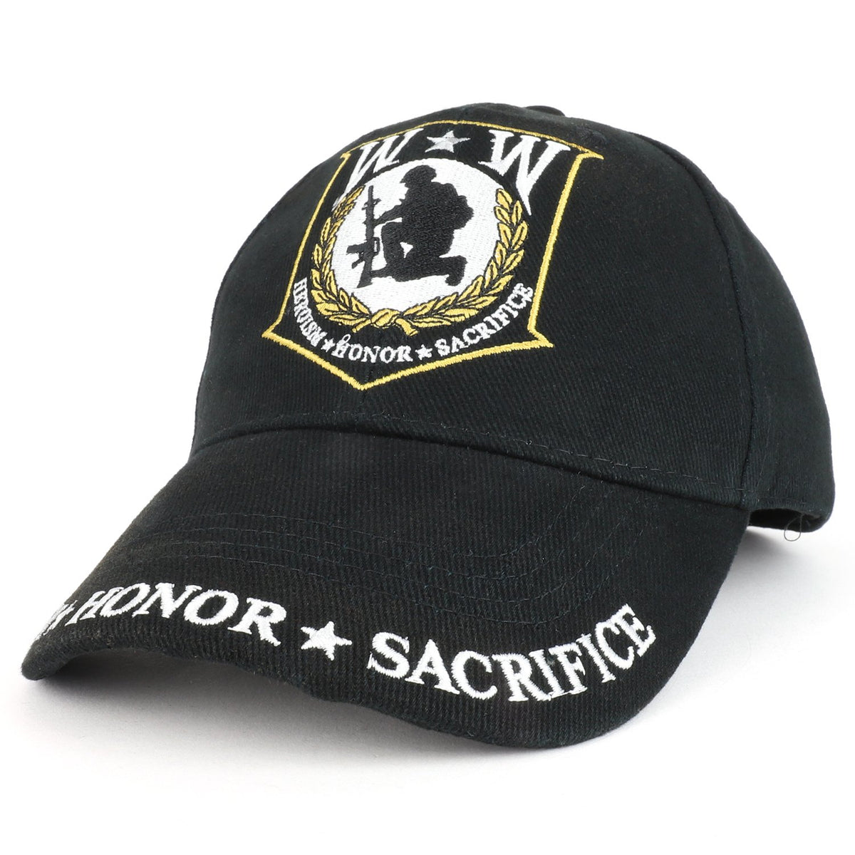 Armycrew Wounded Warrior Heroism Honor Sacrifice Embroidered Structured Baseball Cap
