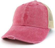 Armycrew Distressed and Torn Pigment Dyed Mesh Back Cap