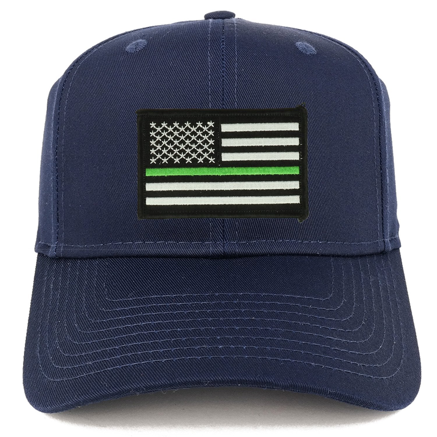 Armycrew Thin Green Line USA American Flag Logo Embroidered Iron On Patch Snap Back Cap