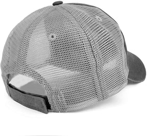 Armycrew Blank Washed Pigment Dyed Twill Unstructured Trucker Baseball Cap