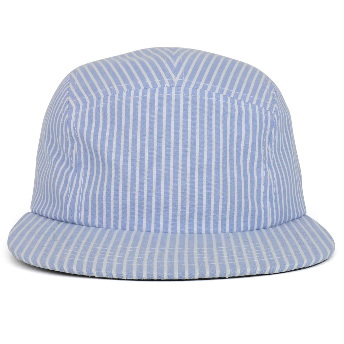 Armycrew Striped Seersucker 5 Panel Cotton Adjustable Racer Cap