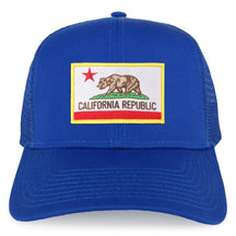 Armycrew XXL Oversize California Flag Iron On Patch Mesh Back Trucker Baseball Cap