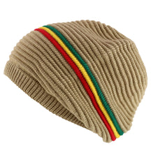 Armycrew Deep Crown Oversized RGY Striped 100% Cotton Rasta Skully Beanie