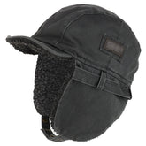 Rugged Distressed Sherpa Lined Aviator Pilot Cap